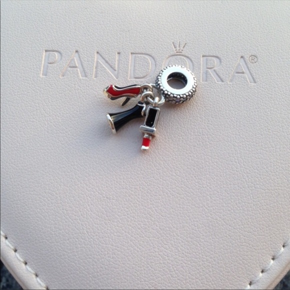 Pandora Glamour Trio Dangle Charm Mixed Enamel - Picture 3 of 3